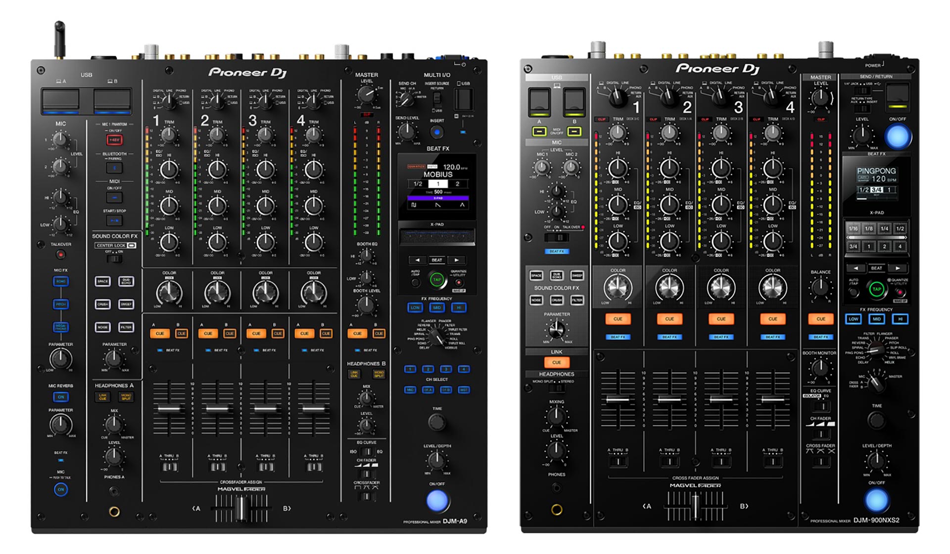 DJM-A9 and DJM-900NXS2